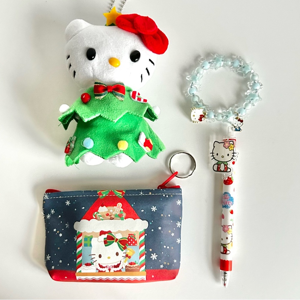 💝Hello Kitty Adorable Christmas Stocking Stuffer 4-Piece Mini Bundle - Picture 6 of 6